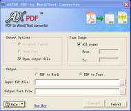 AXPDF PDF to TXT Converter screenshot